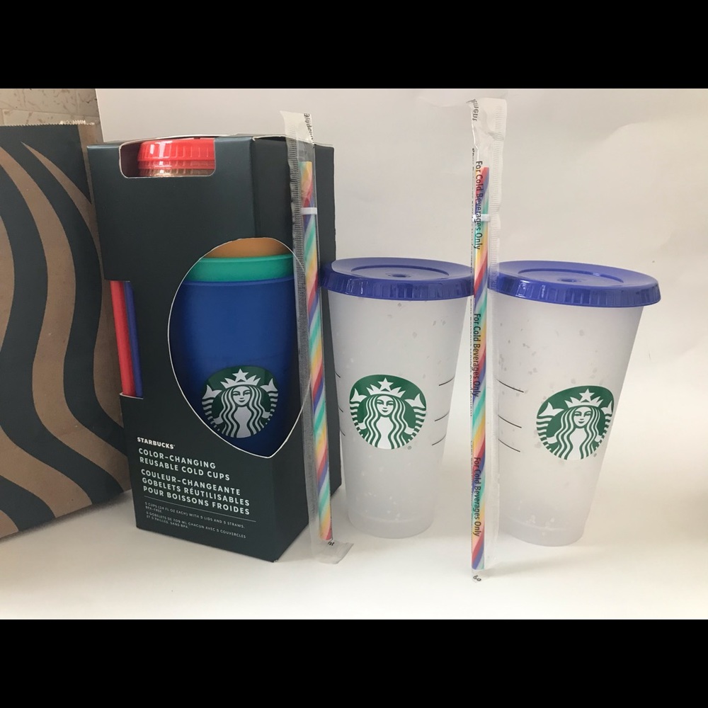 Starbucks color changing cup box & confetti cups